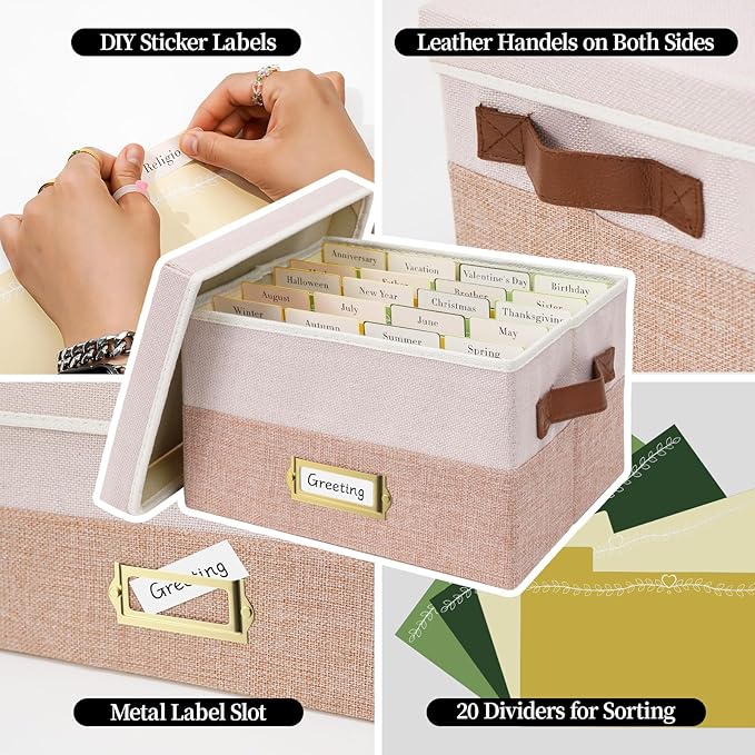 Vienrose Greeting Card Organizer Box - Image 4