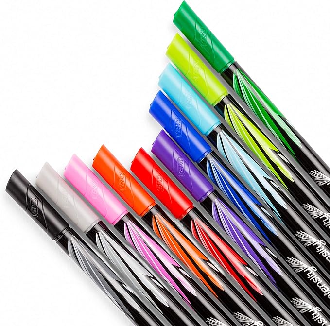 BIC Intensity Fineliner Marker Pen, Fine Point, Clean & Crisp Writing - Image 3