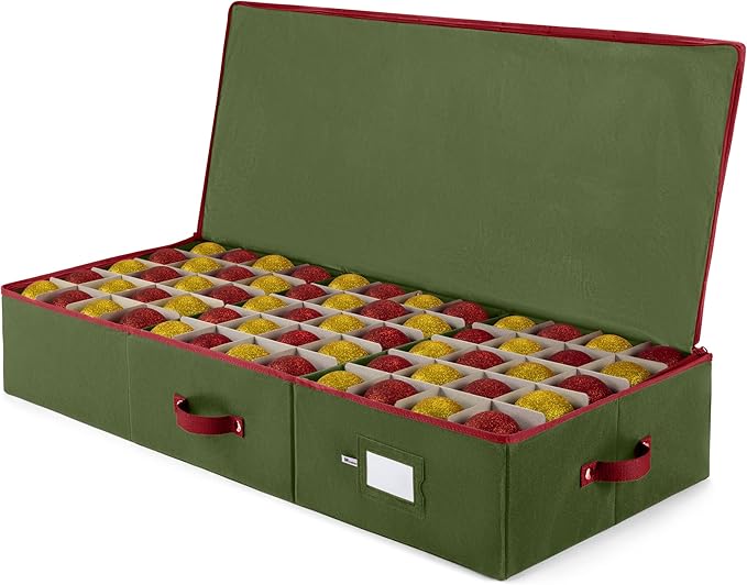 ZOBER Underbed Christmas Ornament Storage Box by ZOBER