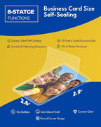 Uinkit 10Mil Self-Sealing Laminating Pouches Business Card Size, - Image 2