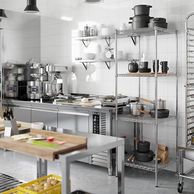 Regal Altair 24" Deep x 24" Wide x 74" Height Wire Shelving Kit | 4-Tier | NSF - Image 2