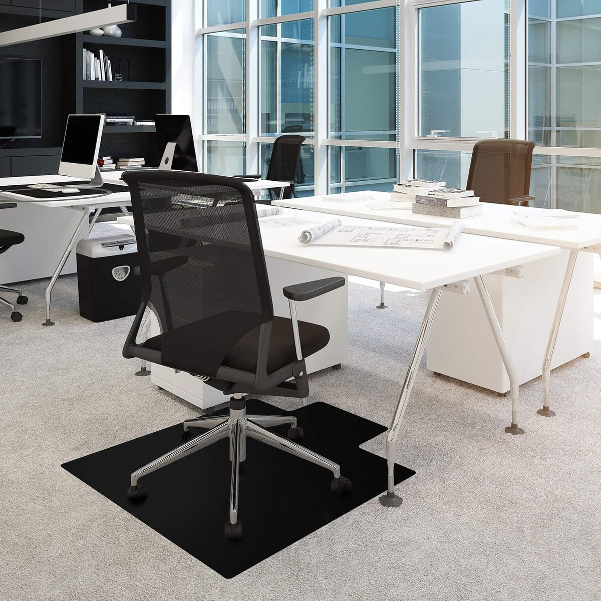 Floortex Advantagemat Chair Mat with Lip, 45" x 53", Designed for L...