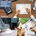 Engrowtic 2 Pack Top Spiral Graph Paper Notebooks 8.7 X11.4 Inch A4 Grid Paper - Image 4