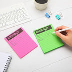 Geyee 9 Pieces Telephone Message Sticky Notes Pads 4 x 5 Inch Assorted Neon - Image 3