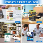 Daofary 12 Pack Acrylic Sign Holder 4 x 6, Double-Sided Stand up Table Top Sign - Image 5