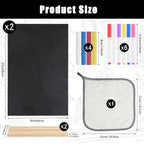 BOUBONI 2 Pack Small Chalkboard Signs - Image 2
