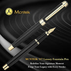 MCNTEIK 317 Fountain Pen, Stunning Luxury Piano Lacquer, 18K Gilded Nib - Image 4