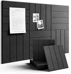 Fluxynara Felt Bulletin Board Tiles Large 36" x 24"Cork Board Alternative-6 Pack by FLUXYNARA