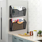 KZWKRG Magnetic File Holder 3PCS Wall File Folder Organizer, No Drilling - Image 8