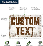 Custom Sign, Custom Street Sign, 11 Font Colors, 13 Font Styles, 4 Hole Options - Image 6