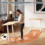 FitStand Small Pneumatic Adjustable Stand Up Desk, Rolling One-Piece Standing - Image 6