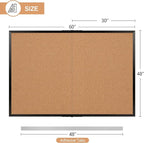 Board2by Extra Large Cork Bulletin Board 60" X 48", Foldable Notice Pin Board - Image 3