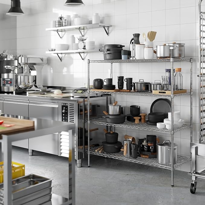 Regal Altair 21" Deep x 48" Wide x 54" Height Wire Shelving Kit | 4-Tier | NSF - Image 5