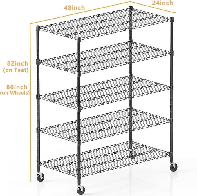 Himimi 5 Tier Wire Shelving - Image 3