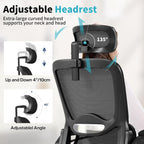 ergonomic office chair,mesh office chair with lumbar support,high, side view