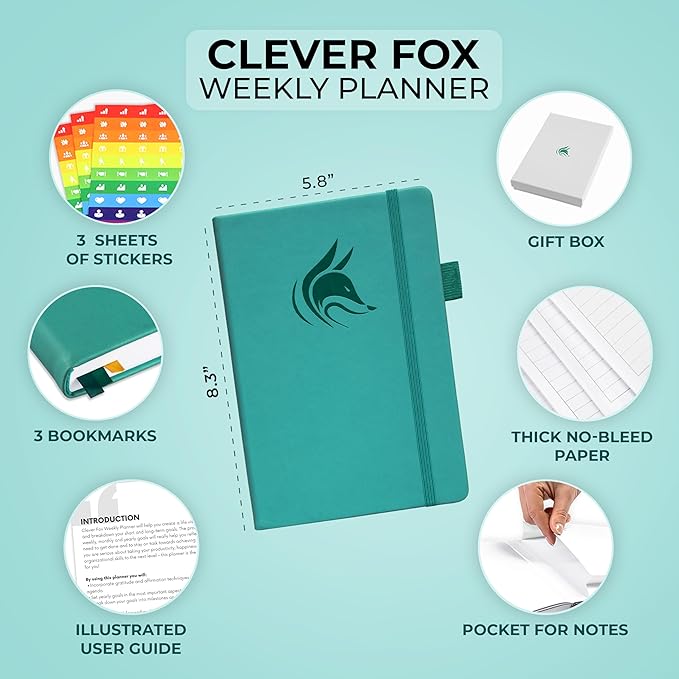 Clever Fox Planner – Undated Weekly & Monthly Planner - Image 2