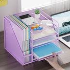 Marbrasse Desk Organizers and Accessories, 5-Tier Paper Letter Tray Organizer - Image 3