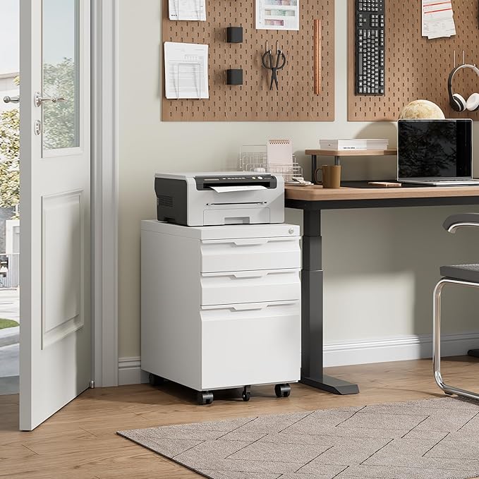 Bestoo 3-Drawer Mobile File Cabinet - Image 2
