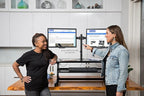 Rocelco 37.5" Deluxe Height Adjustable Standing Desk Converter - Image 6