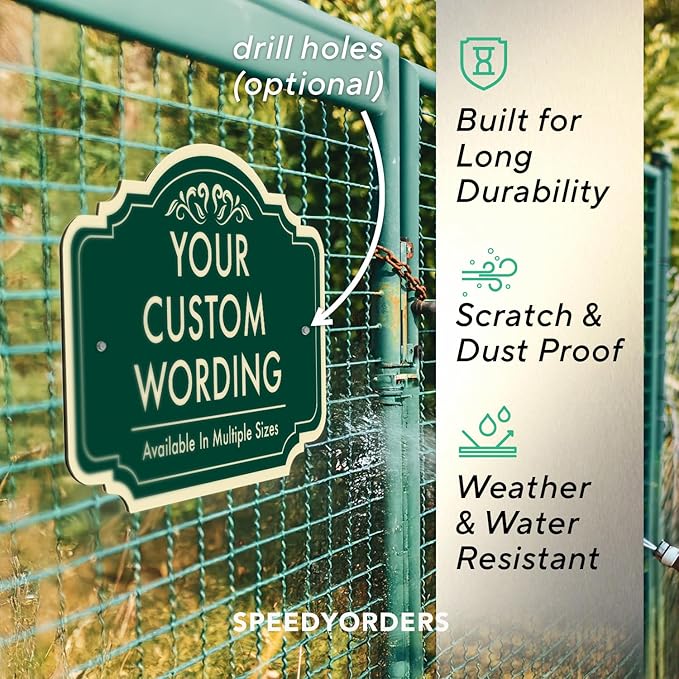 Custom Decorative Outdoor Metal Sign, Personalized Aluminum, Customized Driveway - Image 6