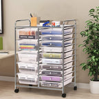 GLACER 15 Drawers Rolling Cart, Storage Cart - Image 9