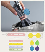 32Pcs Nearockle Cable Labels and Silicone Cable Ties Value Cable Management Set - Image 2