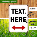 Custom Arrow, Custom Directional Sign, Two Way Arrow, 10x14 Inches, Rust Free - Image 5