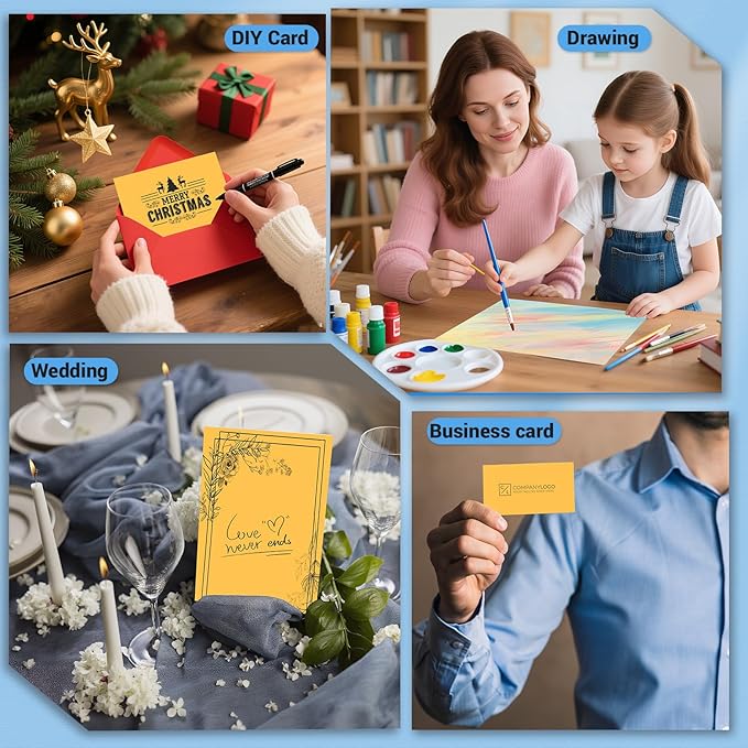 Cardstock 8.5 x 11, Thick Printer Paper 75 lb/200 gsm, 40 Sheets Card Stock - Image 7