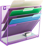 EASEPRES Desk File Organizer Mesh 4-Tier, Hanging Wall Mount Document - Image 7