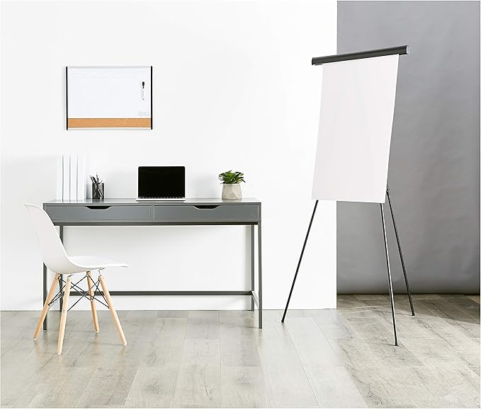 Amazon Basics High Boardroom Aluminum Flipchart Whiteboard and Display Easel - Image 10