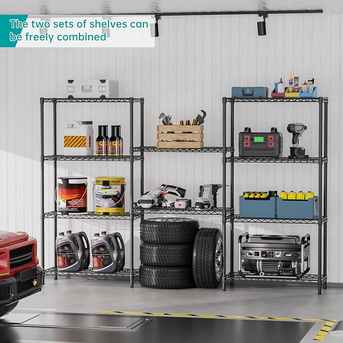 SINGAYE 5 Shelf Adjustable Heavy Duty Storage Shelving Unit 350 lbs per Shelf - Image 2