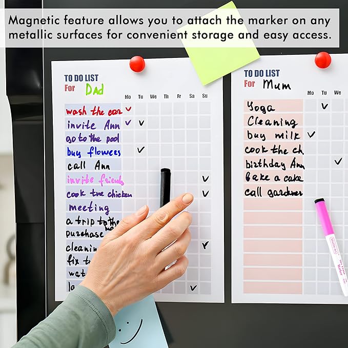 Shuttle Art Dry Erase Markers, 20 Pack 17 Colors Whiteboard Markers, Bundled - Image 7