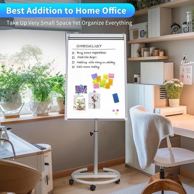 maxtek Mobile Dry Erase Board – 40x28 inches Magnetic Portable Whiteboard Stand - Image 7