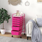 Giantex 6 Storage Drawer Cart Rolling Organizer Cart - Image 9