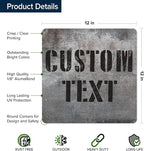 Custom Sign, Custom Street Sign, 11 Font Colors, 13 Font Styles, 4 Hole Options - Image 6