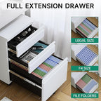 Letaya 3 Drawer Mobile File Cabinet - Image 8