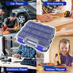 Tools Organizer Box Small Parts Storage Box 50-Compartment Double Side Hardware - Image 6