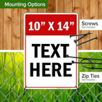Custom Sign, Custom Sign for Business, Indoor/Outdoor use. 10x14 Inches - Image 6