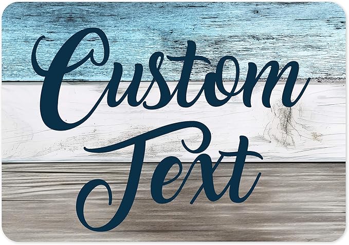 Custom Sign, Custom Street Sign, 11 Font Colors, 13 Font Styles, 4 Hole Options by MySignCenter