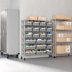 Seville Classics Heavy Duty NSF Bin Rack Solid Steel Wire Shelving Storage Unit - Image 7