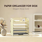 Supeasy 5 Trays Paper Organizer Letter Tray - Image 2