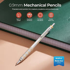 Nicpro Blocky Gear 0.9 mm Mechanical Pencils Set in Case, Metal Pencil - Image 2