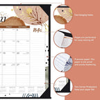 2027 Desk Calendar - Desk Calendar 2027 Large 22x17, Jan. 2027 - Dec. 2027 | Large 2027 Desktop Calendar 22'' x 17'', Corner Protectors,Large Ruled Blocks, Notes Section, for Home, Office Use