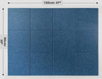 DECORITA Blue Felt Notice Board 47"x35" | Large Cork Bulletin Board Alternative - Image 3