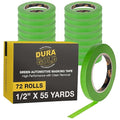 Dura-Gold Green Automotive Masking Tape 1/2 Inch, Case of 72 Rolls by Dura-Gold