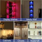 TECOMLIGHT Puck Lights with Remote Control, Battery Powered Wireless LED Under - Image 4
