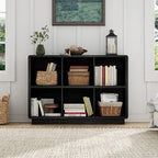 ChooChoo 6 Cube Storage Organizer, Wooden Bookcase - Image 6