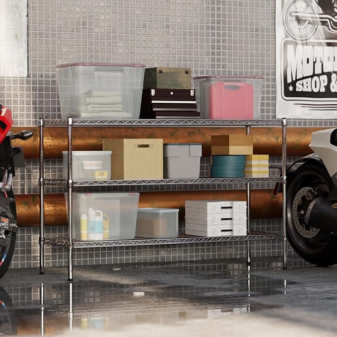 Regal Altair 18" Deep x 54" Wide x 34" Height Wire Shelving Kit | 3-Tier | NSF - Image 2