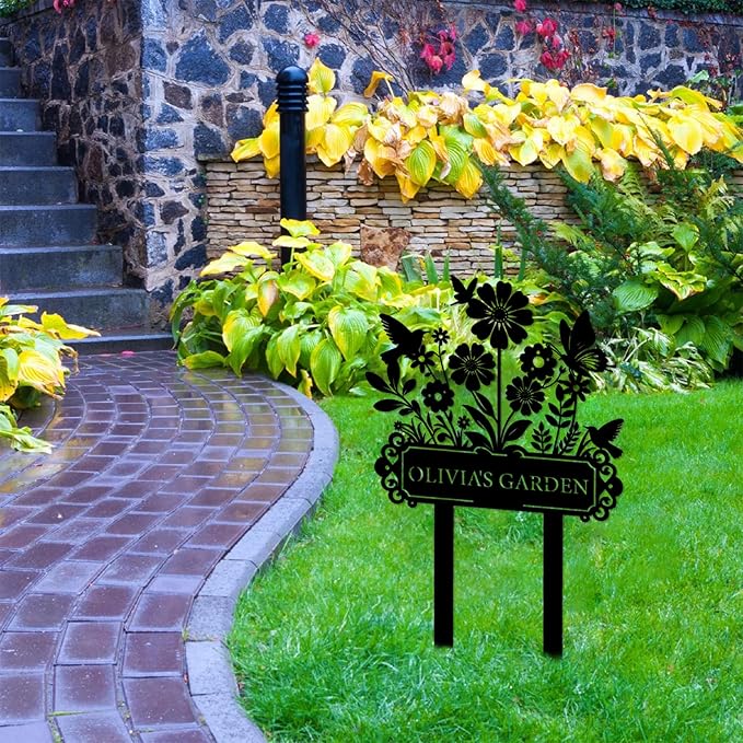 Custom Garden Sign | Personalized Garden Stake Metal Sign | Personalized Garden - Image 6