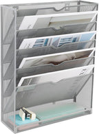 EASEPRES 6 Tier Mesh Hanging Wall File Organizer, Desk Vertical Mail Paper - Image 8
